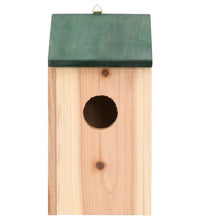 Vogelhäuser 4 Stk. Holz 12x12x22 cm