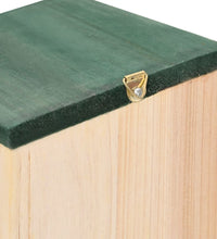 Vogelhäuser 4 Stk. Holz 12x12x22 cm