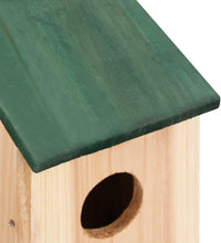 Vogelhäuser 4 Stk. Holz 12x12x22 cm