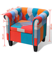 Sessel mit Patchwork-Design Stoff