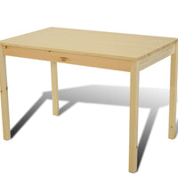Esstisch Holztisch mit 4 Holzstühlen Esszimmerset Essgruppe