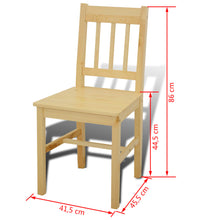 Esstisch Holztisch mit 4 Holzstühlen Esszimmerset Essgruppe