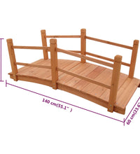 Gartenbrücke 140x60x56 cm