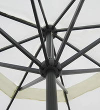 Sonnenschirm Aluminium weiss mit Schirmständer