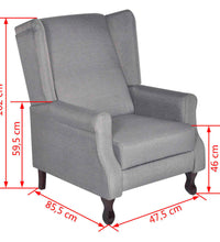 Sessel Grau Stoff