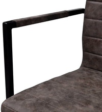 Freischwinger 2 Stk. Braun Kunstleder