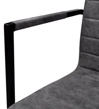 Freischwinger 2 Stk. Grau Kunstleder