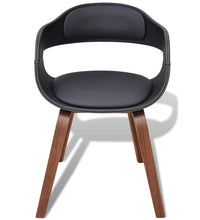 Esszimmerstühle 2 Stk. Schwarz Bugholz und Kunstleder