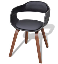 Esszimmerstühle 4 Stk. Schwarz Bugholz und Kunstleder