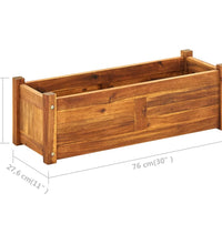 Garten-Hochbeet Akazienholz 76x27,6x25 cm