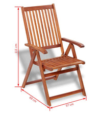 7-tlg. Garten-Essgruppe Massivholz Akazie