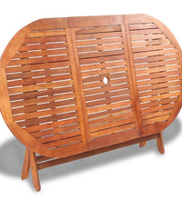 7-tlg. Garten-Essgruppe Massivholz Akazie