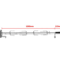 Grillspieß mit Motor Stahl 1000 mm