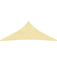 Sonnensegel HDPE Dreieckig 3,6x3,6x3,6 m Beige