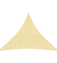 Sonnensegel HDPE Dreieckig 3,6x3,6x3,6 m Beige