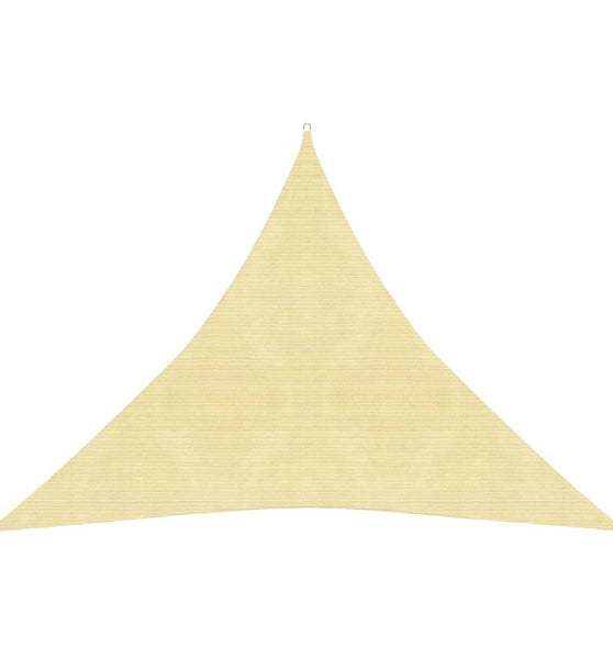 Sonnensegel HDPE Dreieckig 3,6x3,6x3,6 m Beige