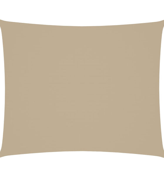 Sonnensegel Oxford-Gewebe Rechteckig 4x6 m Beige