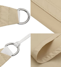 Sonnensegel Oxford-Gewebe Rechteckig 4x6 m Beige