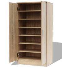 Schuhschrank mit 7 Fächern Eiche-Optik