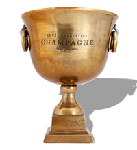 Champagner-Kühler Pokal Kupfer Braun