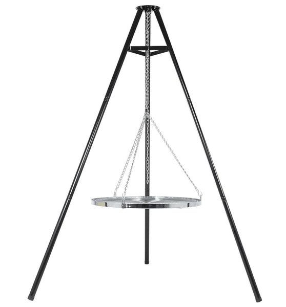 Dreibein Grill Schwarz 172 cm BBQ TRIPOD