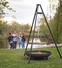 Dreibein Grill Schwarz 172 cm BBQ TRIPOD