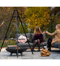 Dreibein Grill Schwarz 172 cm BBQ TRIPOD