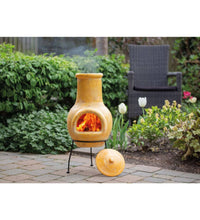 Gartenkamin Tampico Gelb 31x31x68 cm Ton