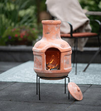 Gartenkamin Lima Ton Strohfarben