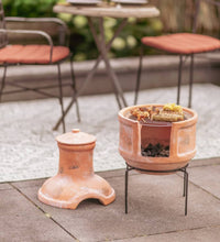 Gartenkamin Lima Ton Strohfarben