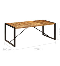 Esstisch 200×100×75 cm Massivholz Mango