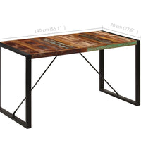 Esstisch 140x70x75 cm Altholz Massiv