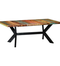 Esstisch 200x100x75 cm Altholz Massiv