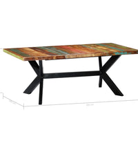 Esstisch 200x100x75 cm Altholz Massiv