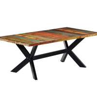 Esstisch 200x100x75 cm Altholz Massiv