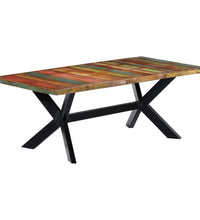 Esstisch 200x100x75 cm Altholz Massiv