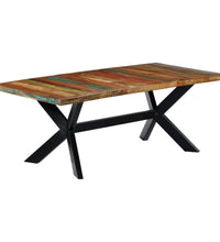 Esstisch 200x100x75 cm Altholz Massiv