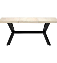 Esstisch Weiß 180 x 90 x 75 cm Massivholz Mango