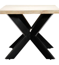 Esstisch Weiß 180 x 90 x 75 cm Massivholz Mango