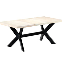 Esstisch Weiß 180 x 90 x 75 cm Massivholz Mango