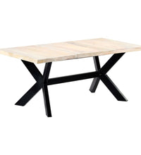 Esstisch Weiß 180 x 90 x 75 cm Massivholz Mango