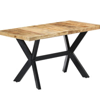 Esstisch 140x70x75 cm Raues Mangoholz