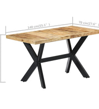 Esstisch 140x70x75 cm Raues Mangoholz