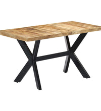 Esstisch 140x70x75 cm Raues Mangoholz