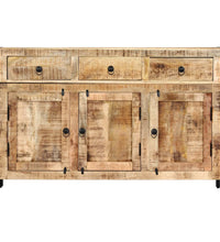 Sideboard 120x35x76 cm Massivholz Mango