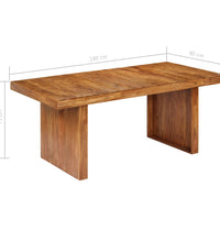 Esstisch Massivholz Akazie 180x90x75 cm