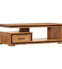Couchtisch Massivholz Akazie 100x45x33 cm