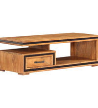 Couchtisch Massivholz Akazie 100x45x33 cm