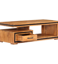 Couchtisch Massivholz Akazie 100x45x33 cm