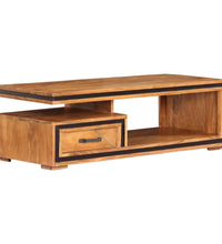 Couchtisch Massivholz Akazie 100x45x33 cm